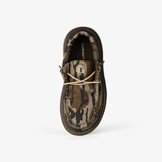 Gator Wader Kids Camp Shoes in Mossy Oak Original Bottomland
