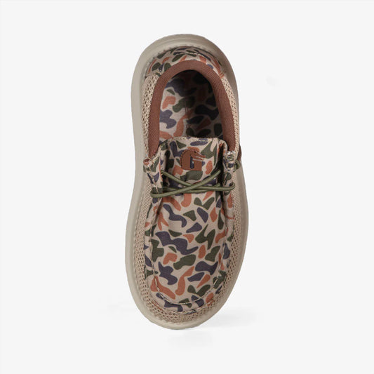 Gator Wader Kids Camp Shoes in Old School Camo