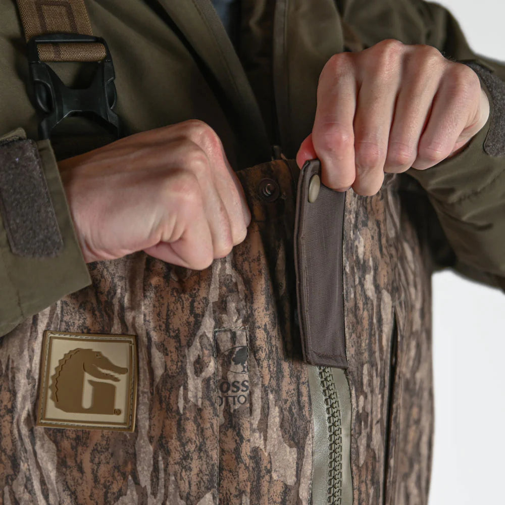 Gator Waders Men's Omega Uninsulated Zip Waders in Mossy Oak Bottomland