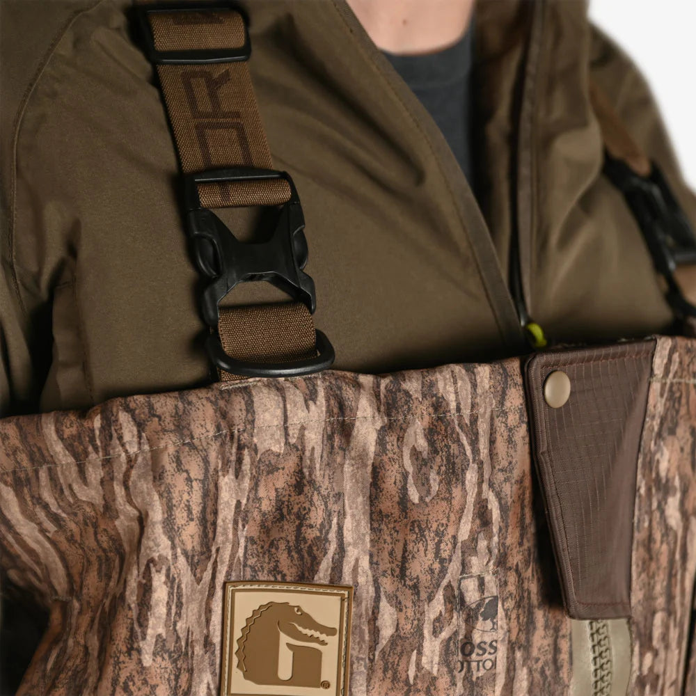 Gator Waders Men's Omega Uninsulated Zip Waders in Mossy Oak Bottomland