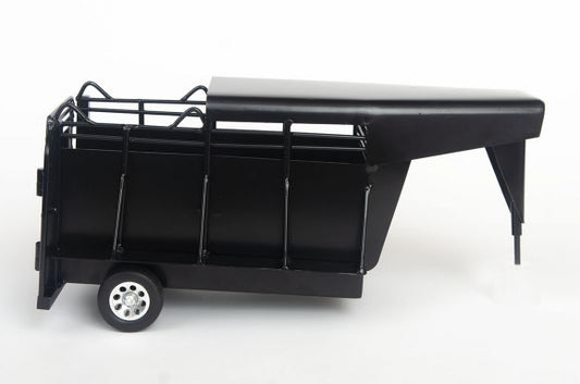 Little Buster Toys Gooseneck Half Top Trailer Black