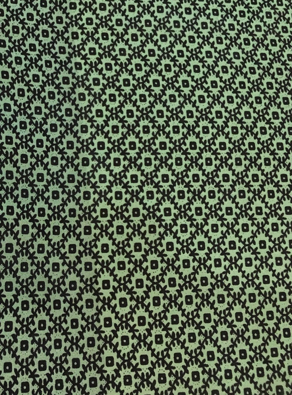 Wyoming Traders 20" Green #3 Frontier Calico Silk Wild Rag