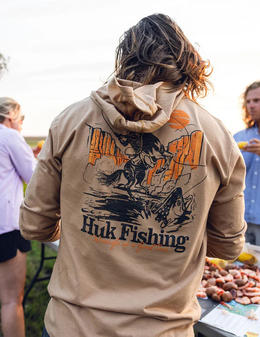 Huk Trout Wrangle Hoodie Tee