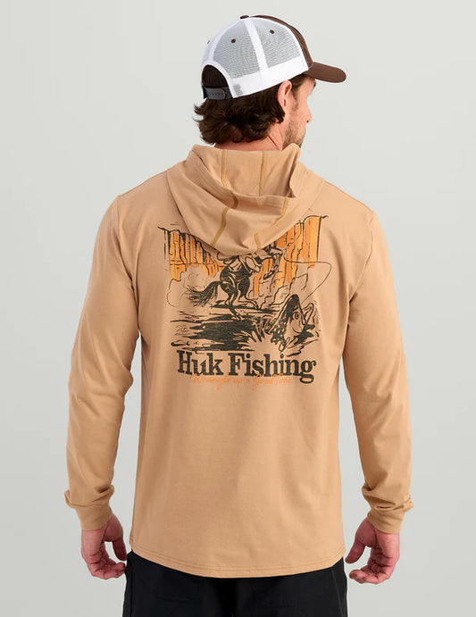 Huk Trout Wrangle Hoodie Tee