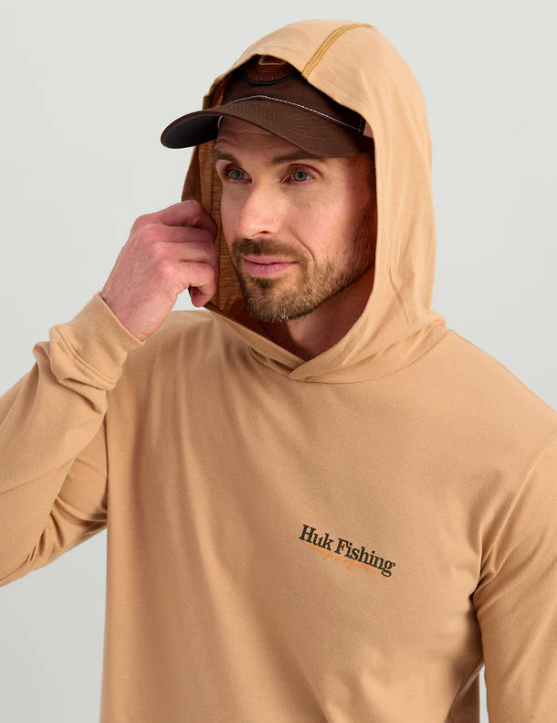 Huk Trout Wrangle Hoodie Tee