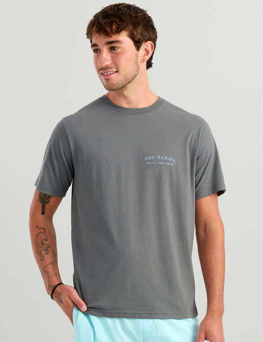 Huk Marina Tee in Anchor