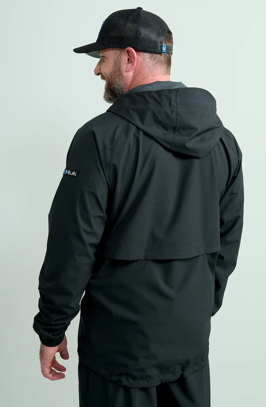 Huk Rover Rain Jacket in Black