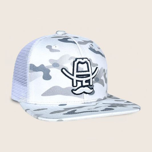 Cowboy Cool Hank 3D Hat in White Camo