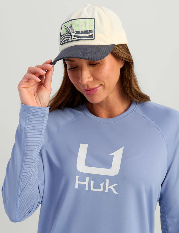 Huk Icon Performance Crew in Lightning Sky