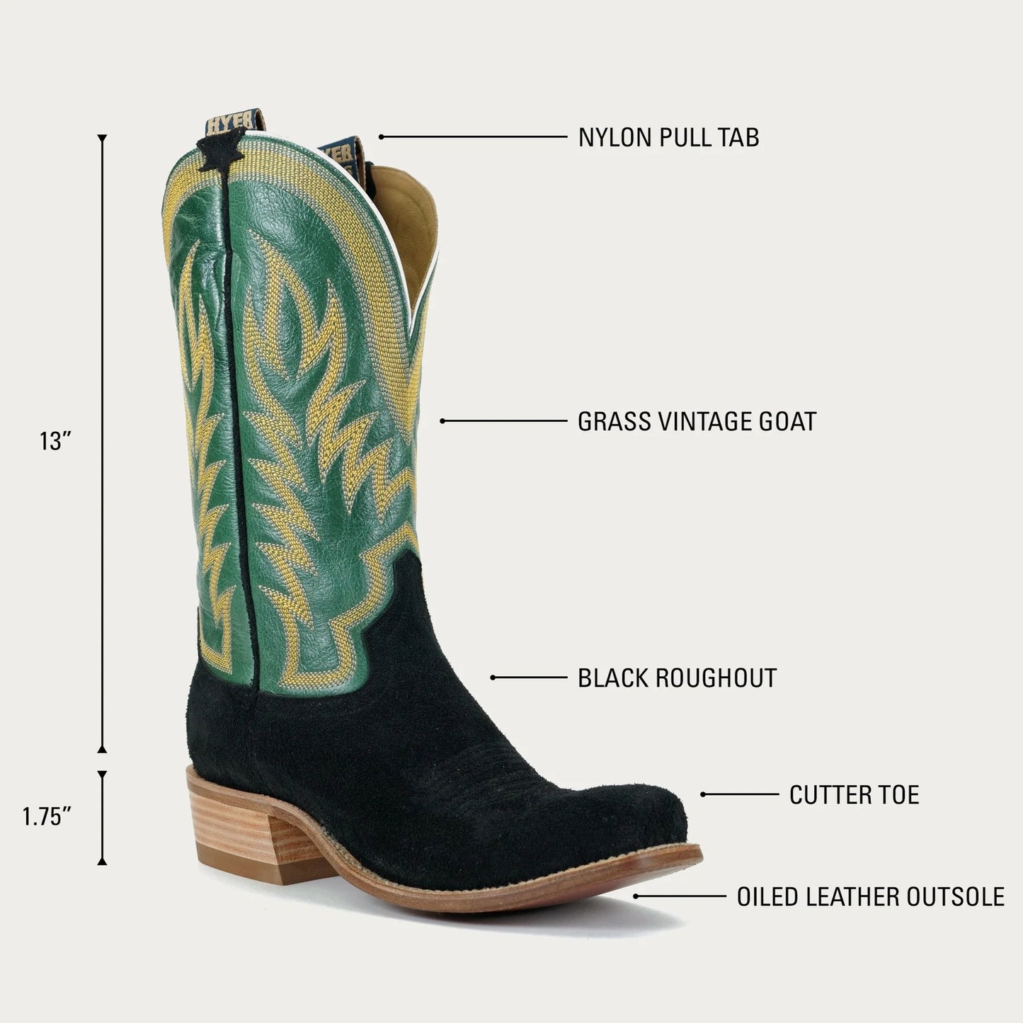 Hyer Men's Culver Boot in Grass Vintage