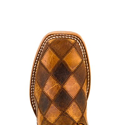 Horse Power Kids Crazy Train Patchwork Youth Boot