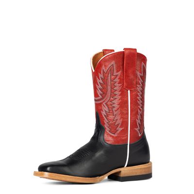 Horse Power Boy's Red Vitrio & Black Boot
