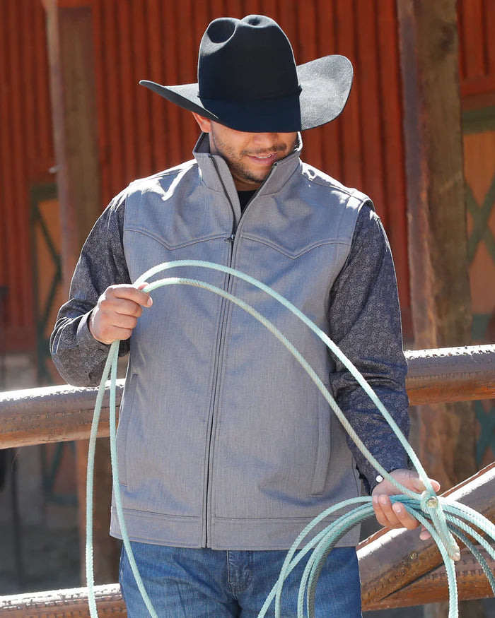 Cinch Men's Concealed Carry Bonded Vest in Gray