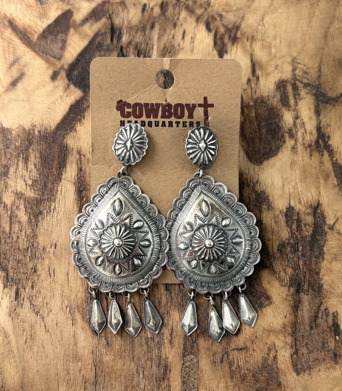 Silver Old Style Earrings