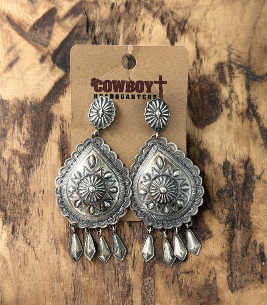 Silver Old Style Earrings