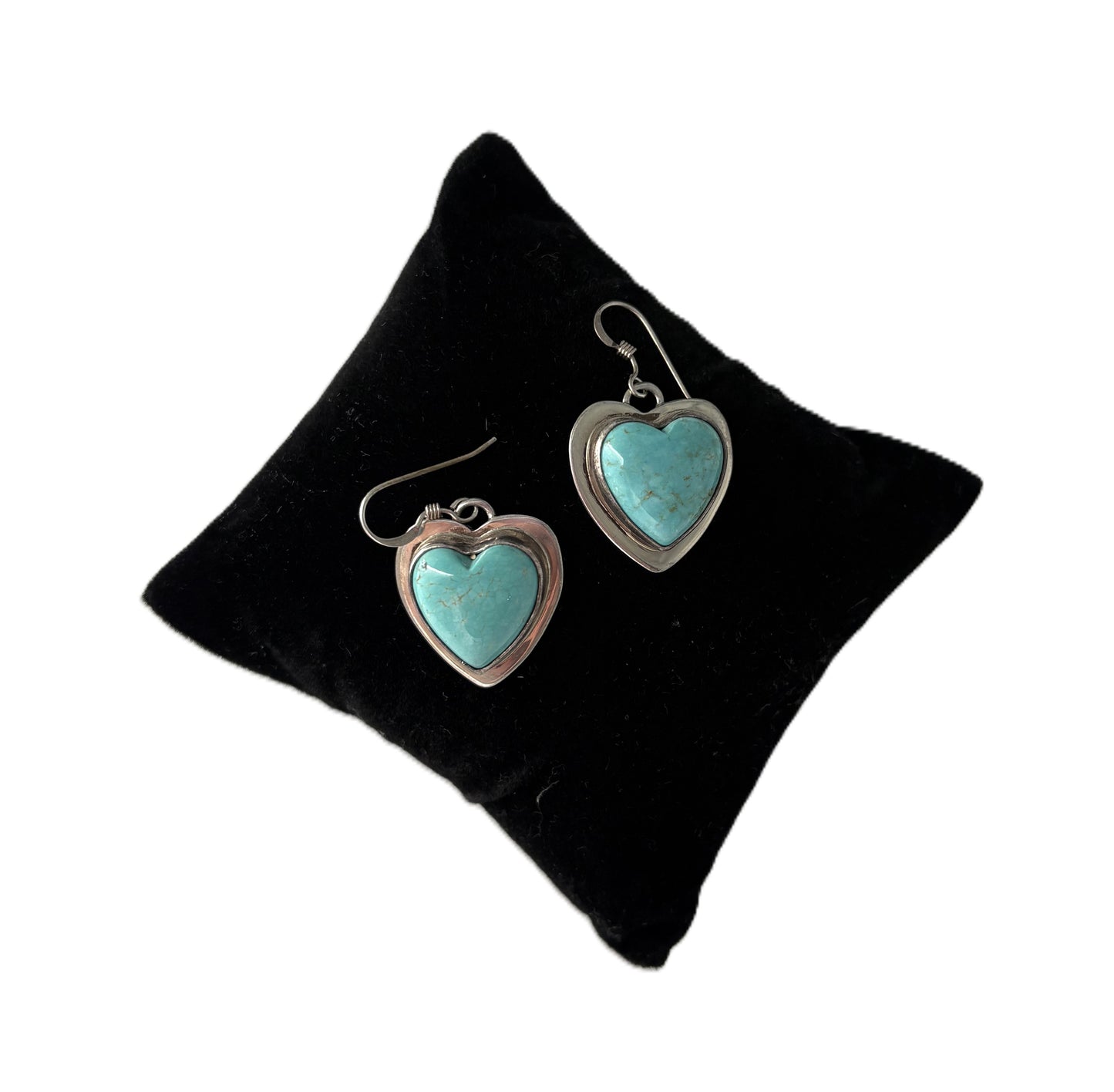 Turquoise Heart Earrings