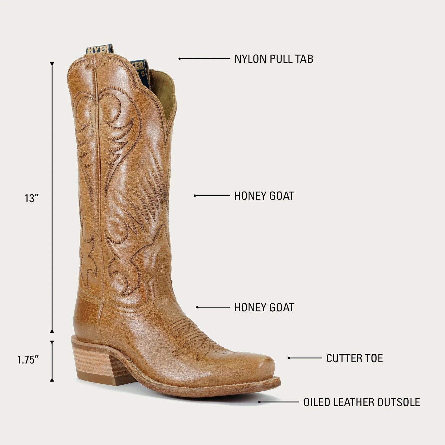 Hyer Women's Honey Leawood Boots