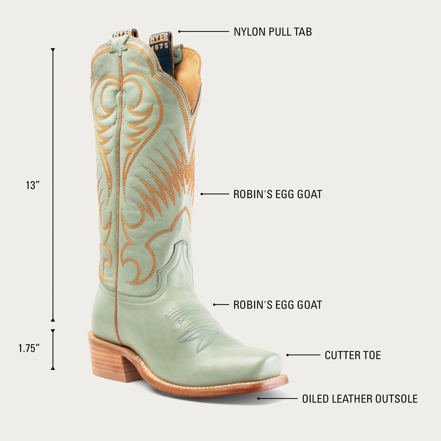 Hyer Women's Robin's Egg Leawood Boot