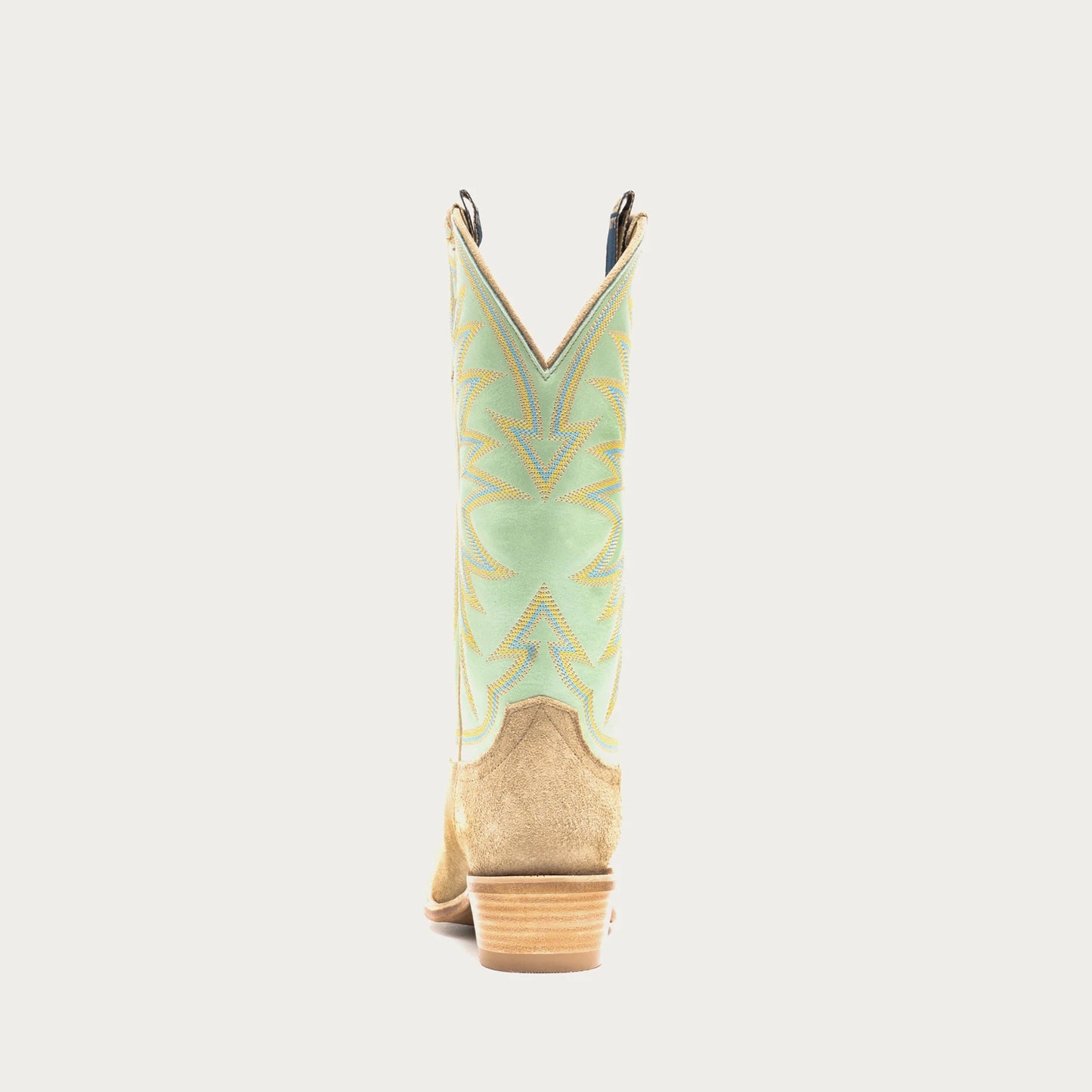 Hyer Rose Hill Sand Roughout & Iced Mint Cowhide Boot