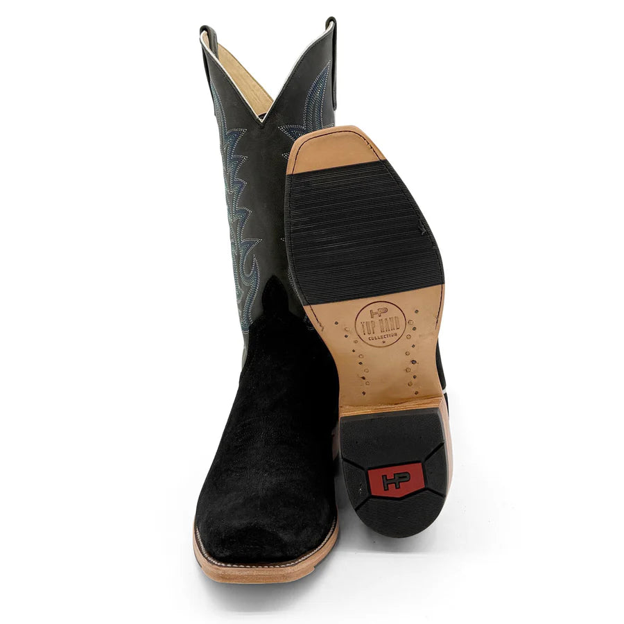 Horse Power Top Hand Black Suede Boots