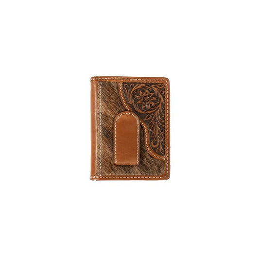 Nocona Bifold Calf Hair Money Clip
