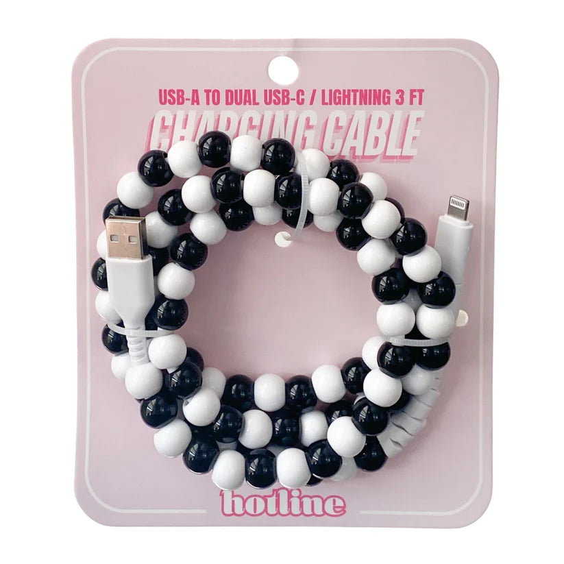 Black & White Charging Cable