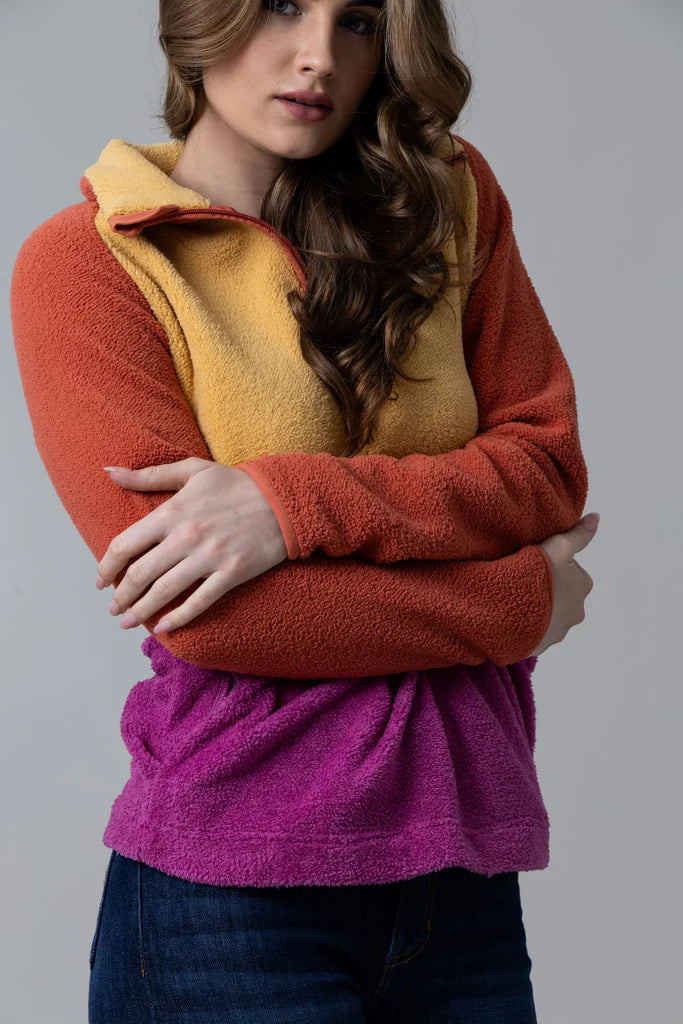 Kimes Ranch Roswell Polar Fleece in Burnt Orange