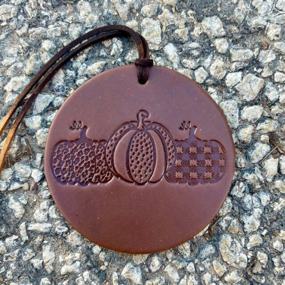 Callahan Leather Co. Round Pumpkin Freshie