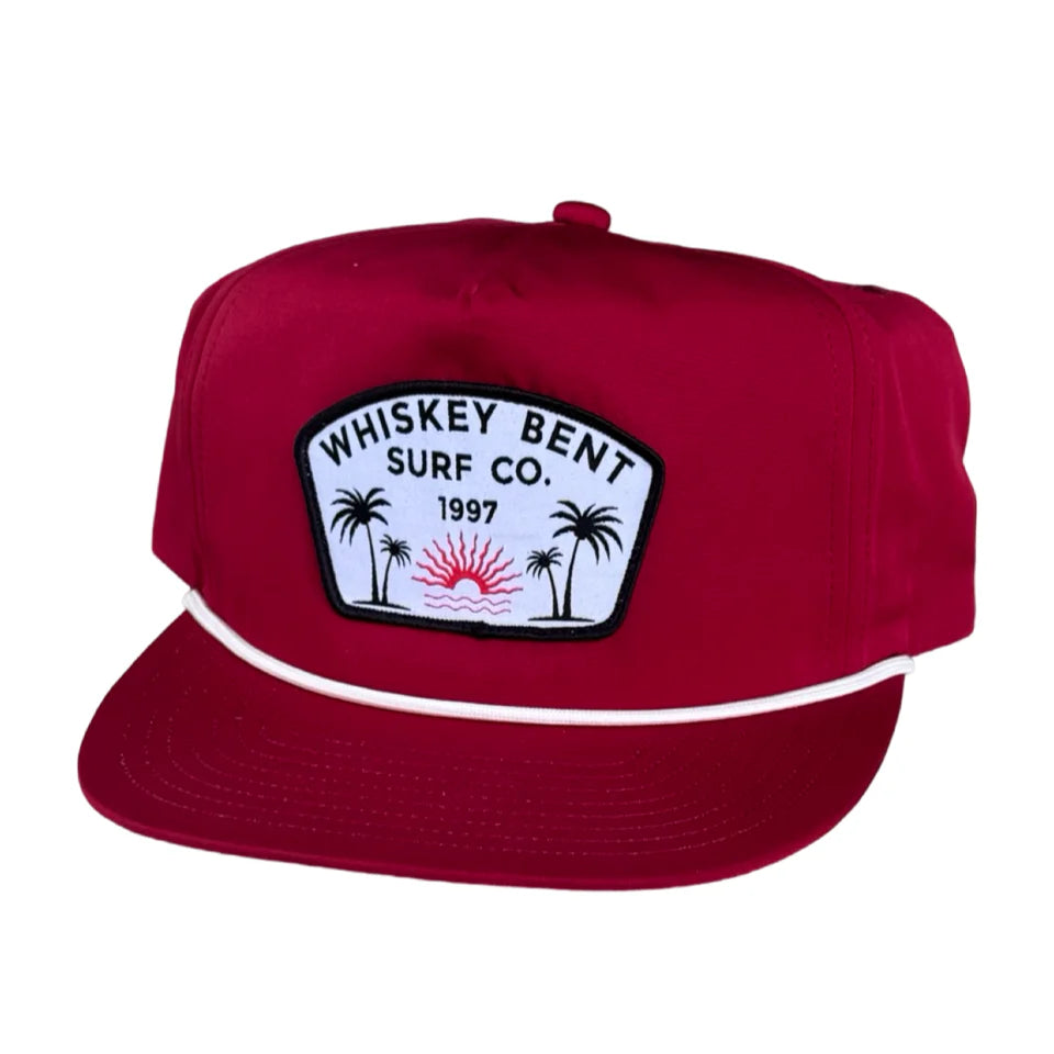 Whiskey Bent Hat Co. Palm Beach Cap in Red