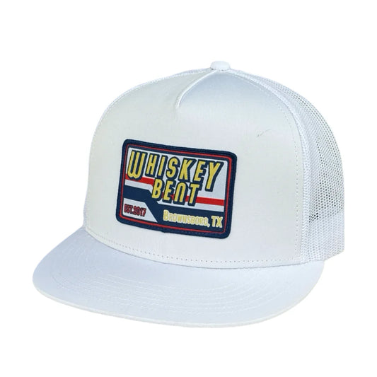 Whiskey Bent Hat Co Talladega Cap in White