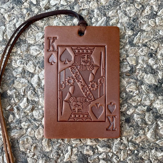 Callahan Leather Co. Rectangle King of Spades Freshie