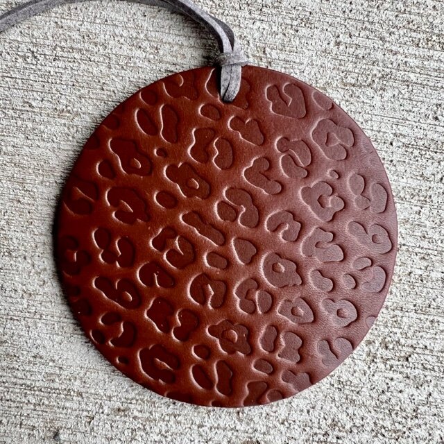 Callahan Leather Co. Round Cheetah Freshie