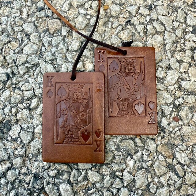 Callahan Leather Co. Double King Card Freshie
