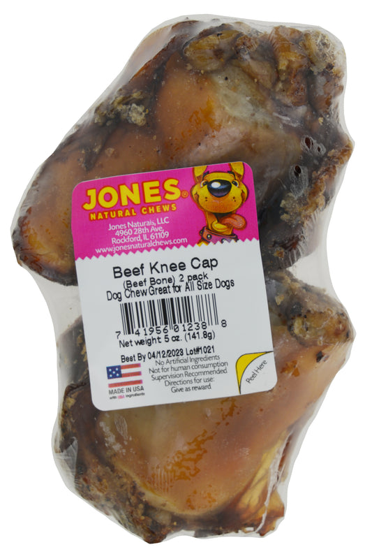 Jones Natural Chews Beef Bone Knee Cap
