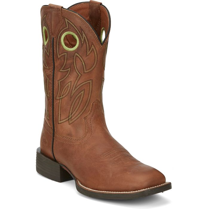 Justin Boots Bowline 11" Hazel Brown Western Boot