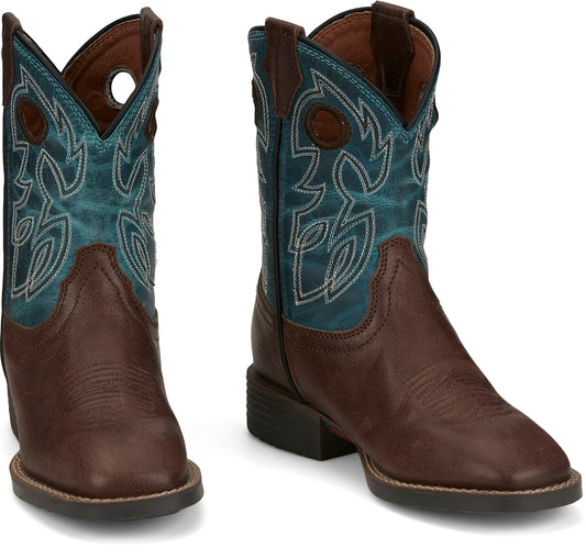 Justin Boots Bowline Junior Walnut Cowboy Boots