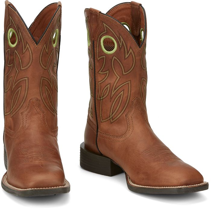 Justin Boots Bowline 11" Hazel Brown Western Boot