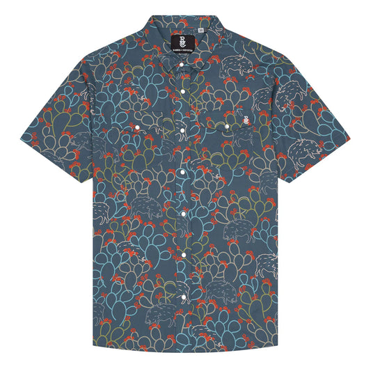 Raised By Coyotes Javelina Paradise Short Sleeve Pearl Snap Shirt