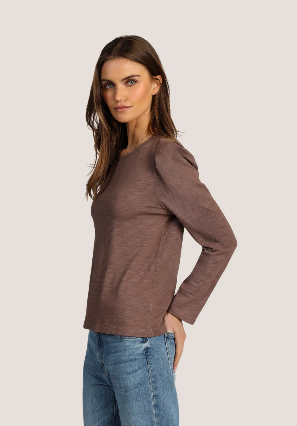 Dylan Jules Top in Brown