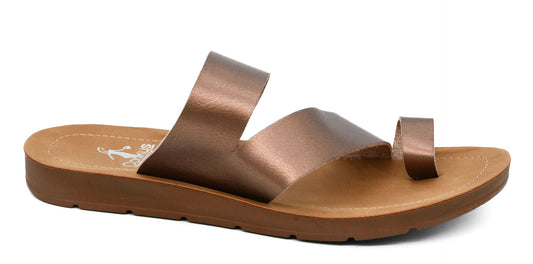 Corkys Bronze Just a Fling Sandal