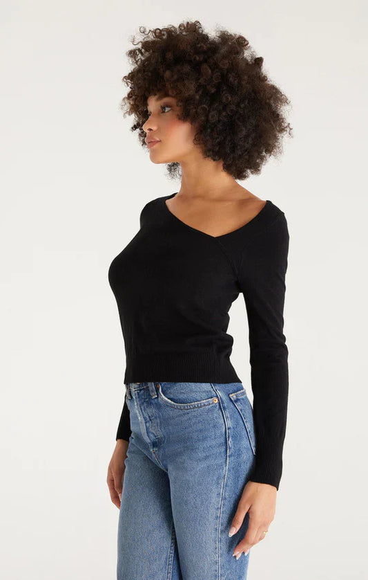 Z Supply Karlie Asymmetrical Long Sleeve Top