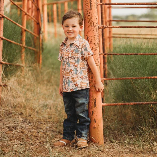 Shea Baby Future Cowboy Short Sleeve Pearl Snap Shirt