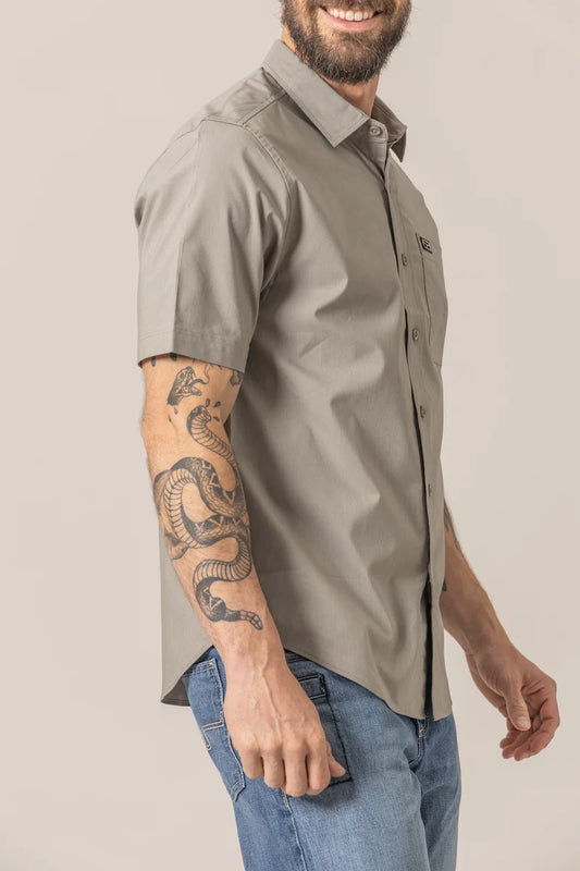 Kimes Ranch Linville Short Sleeve Shirt in Gray Sage