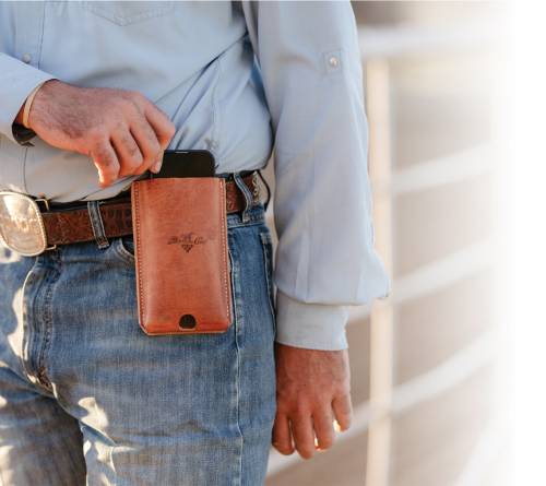 Professional's Choice Belt Clip Leather Cell Phone Case