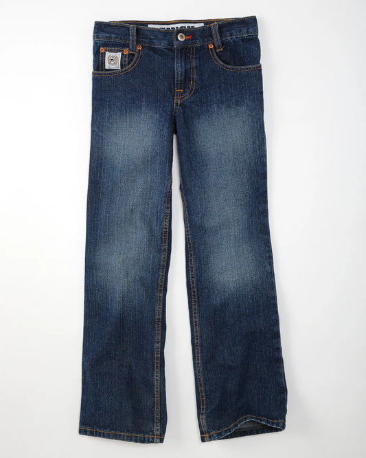 Cinch Boy's White Label Slim Fit in Dark Stonewash
