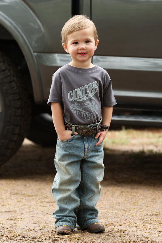 Cinch Toddler Boy's Charcoal Graphic T-Shirt