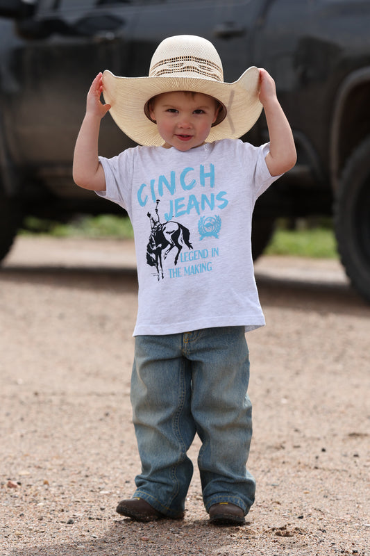 Cinch Infant Gray Logo Graphic T-Shirt