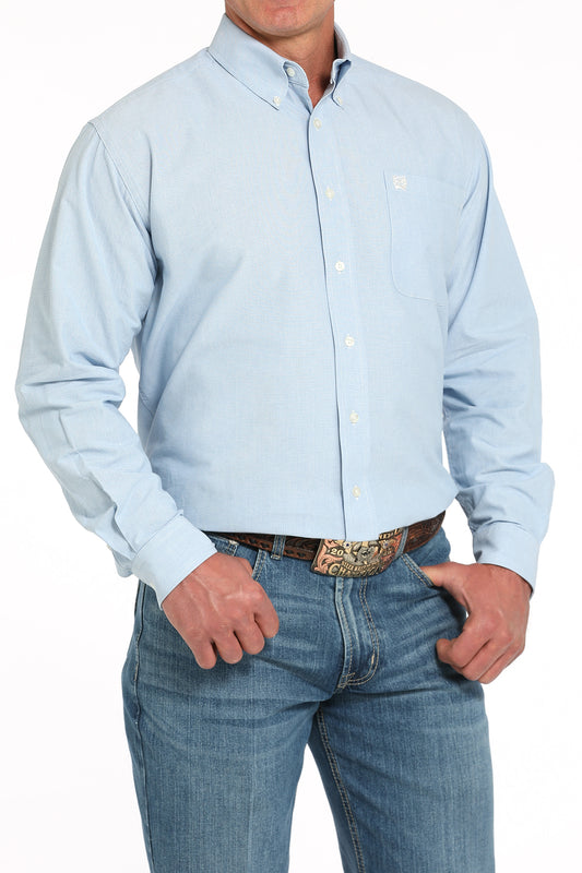 Cinch Solid Light Blue Shirt