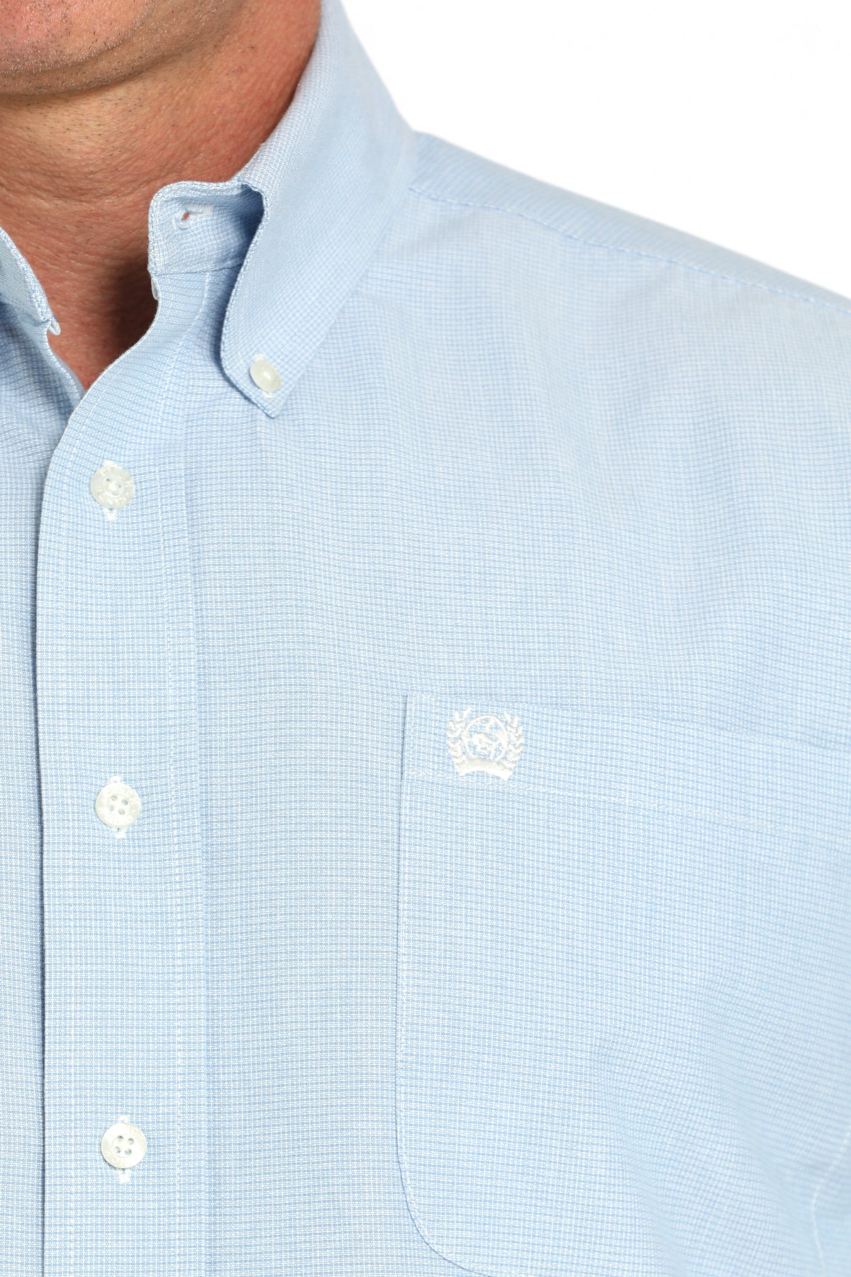 Cinch Solid Light Blue Shirt