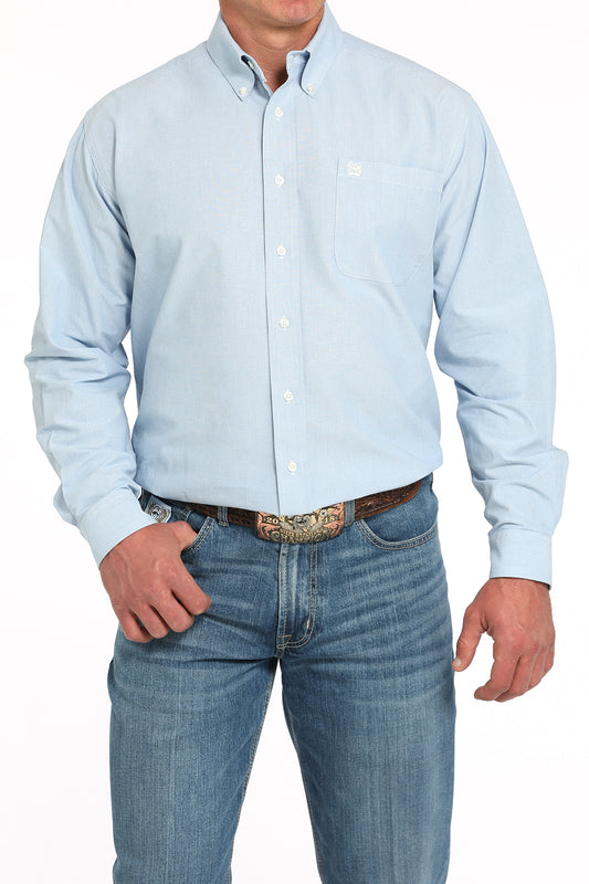 Cinch Solid Light Blue Shirt